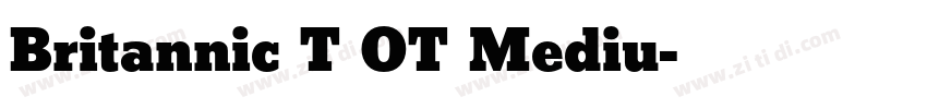Britannic T OT Mediu字体转换